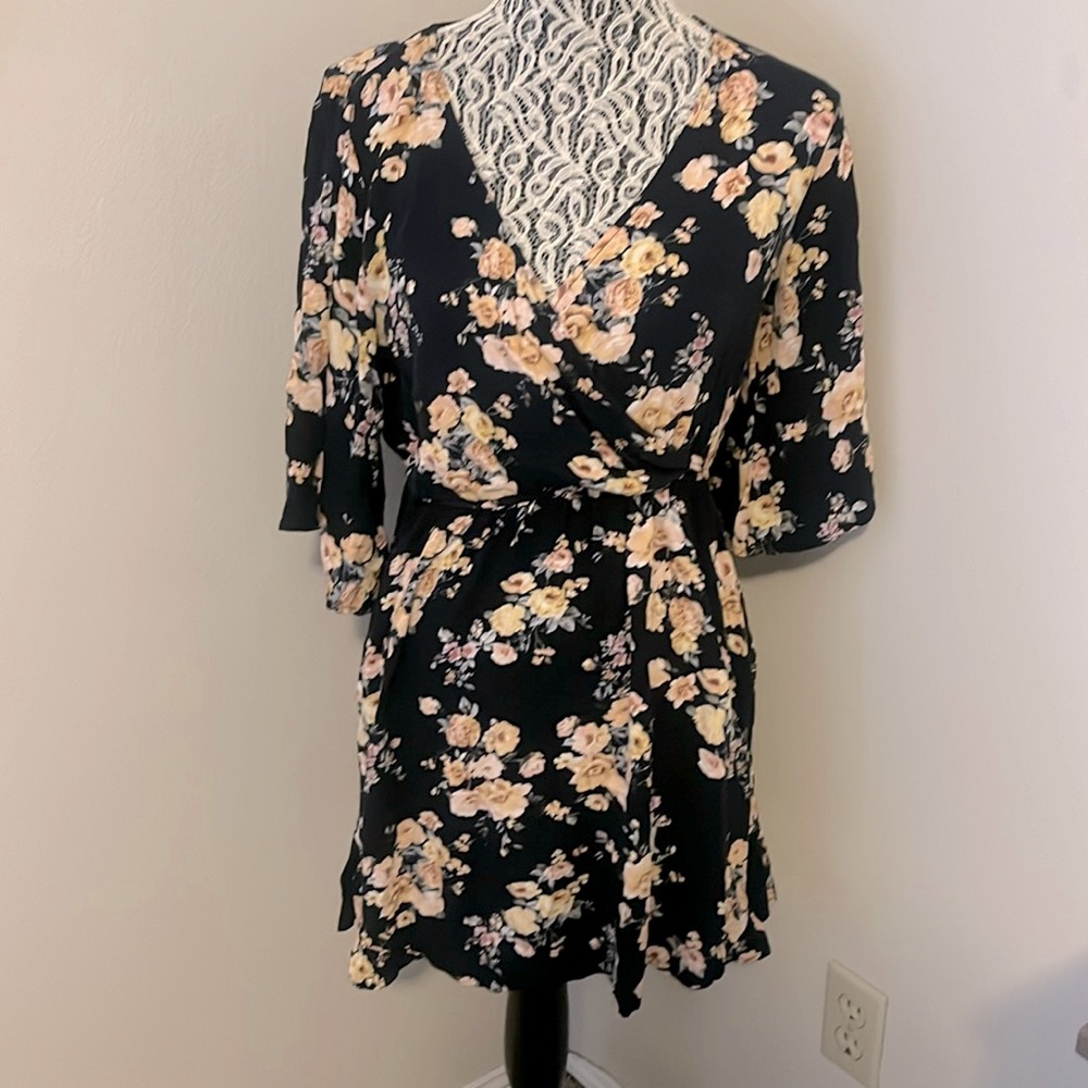 Fall floral dress